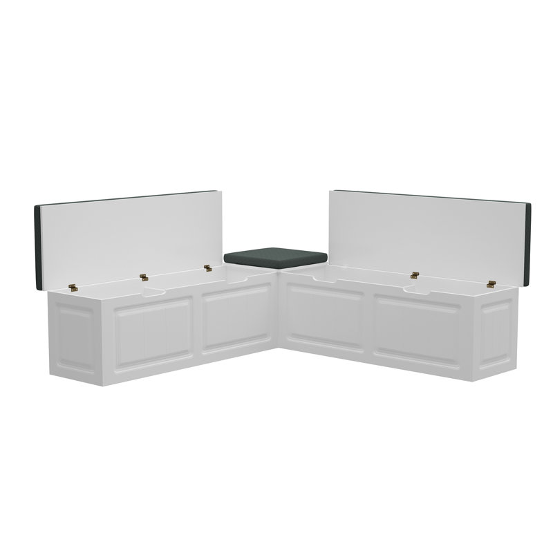 Hokku Designs L-Shaped Upholstered Shoe Storage Bench & Reviews